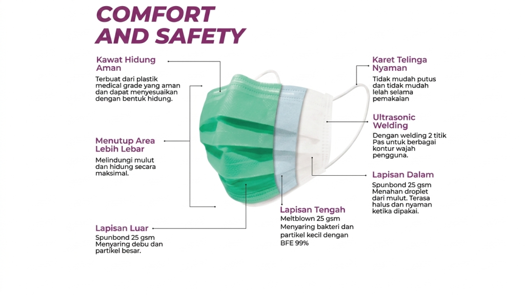 fitur masker medis aviamed